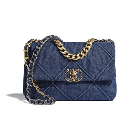 chanel 19 bag blue|Chanel 19 price.